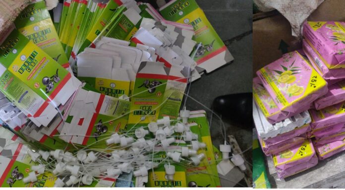 ब्रांडेड कंपनी के एक्सपायर कास्मेटिक एवं घरेलू उपयोग के प्रोडक्ट्स की री-पैकिंग गोडाउन पर क्राइम ब्रांच इंदौर की छापामार