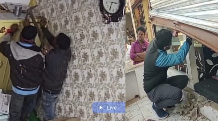 ज्वेलर्स की दुकान से उड़ाए 20 लाख के गहने चोर हुए सीसीटीवी कैमरे में कैद