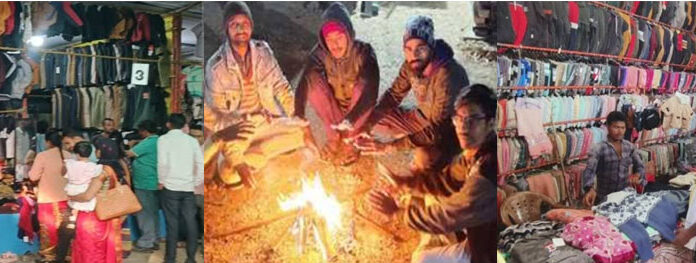 सर्द हवाओं ने मौसम में घोली ठंडक गर्म कपड़ा बाजार शबाब पर