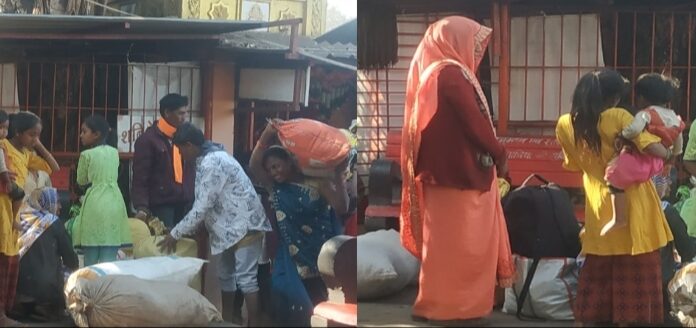 रोजगार को लेकर सरकार के दावे खोखले मजदूर कर रहे पलायन