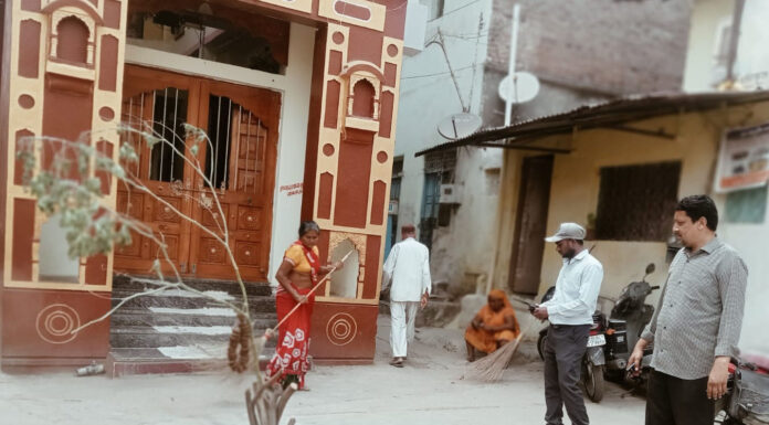 होली पर्व के चलते वार्ड में चलाया विशेष सफाई अभियान