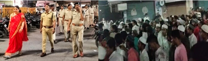 फुट पैट्रोलिंग के चंद्र घंटो के बाद ही सामने आया आपत्तिजनक पोस्ट का मामला