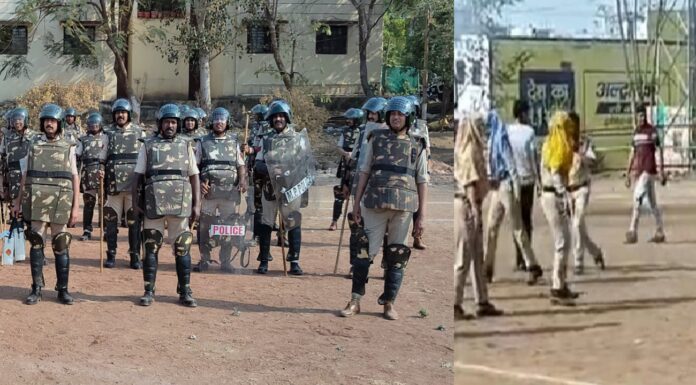 शहर पर पुलिस की पैनी नजर किसी भी परिस्थिति से निपटने को तैयार