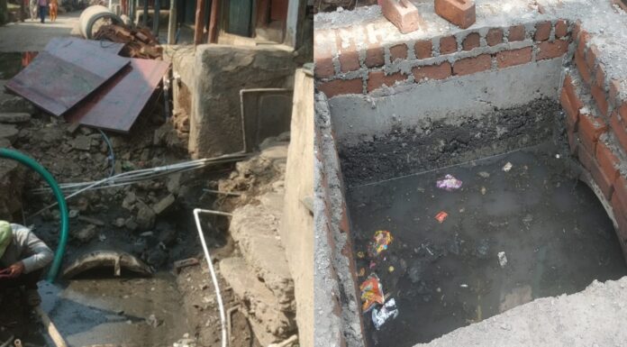 नालों की चैनेलाइजेशन से पूर्व उनकी सफाई नहीं पाइप डालते ही गाद से भर गए