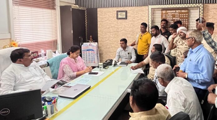 डबल इंजन की सरकार में ताप्ती मिल पुनः चालू कराने की कवायद