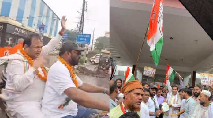 कांग्रेस का वोट चोर गद्दी छोड़ अभियान बाइक रैली निकाल जताया विरोध