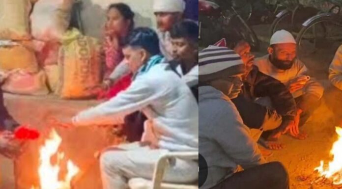 कड़कड़ाती ठंड में अलाव की व्यवस्था न होने से आमजन परेशान