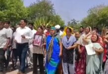 निकिता हत्याकांड मामले में हत्यारों के मकान और दुकान पर चले बुलडोजर