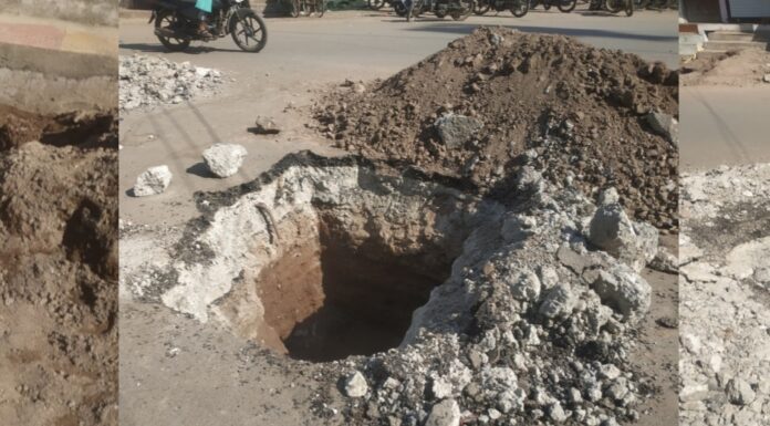 कायाकल्प योजना में बनी सड़कों पर लग रहा पलीता