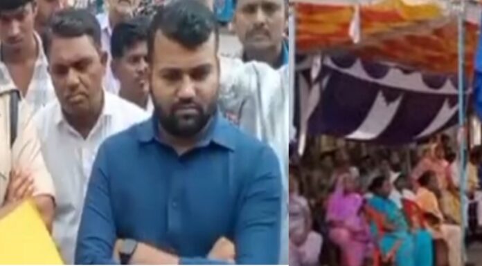 निगम की लापरवाही के चलते प्रतिमा स्थापना मामला उलझा भूख हड़ताल जारी