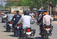 तेज धूप और गर्म हवाओं ने तापमान में की वृद्धि