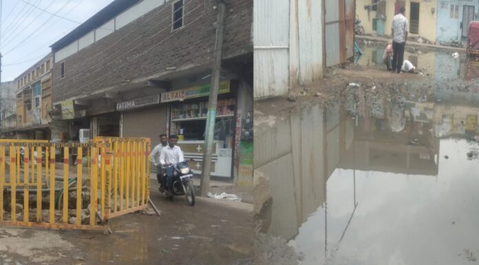 निरंकुश निगम प्रशासन लोगों के घरों में घुस रहा ड्रेनेज का गंदा पानी