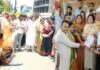 महिला कांग्रेस का विरोध प्रदर्शन पुतला दहन कर एसडीएम को दिया ज्ञापन