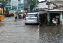 झूम कर बरसे बदरा माहौल में घुली ठंडक शहर हुआ जलमग्न