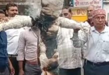 राम मंदिर चंदा चोरी प्रकरण पर बुरहानपुर में विरोध, दोषियों के खिलाफ सख्त कार्रवाई की मांग